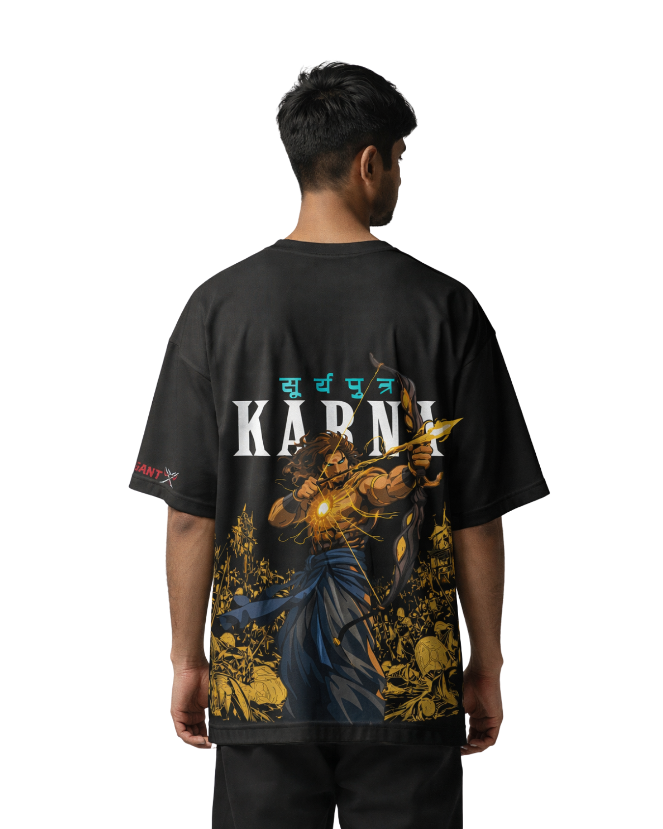 Karna Mahabharata oversized graphic t-shirt