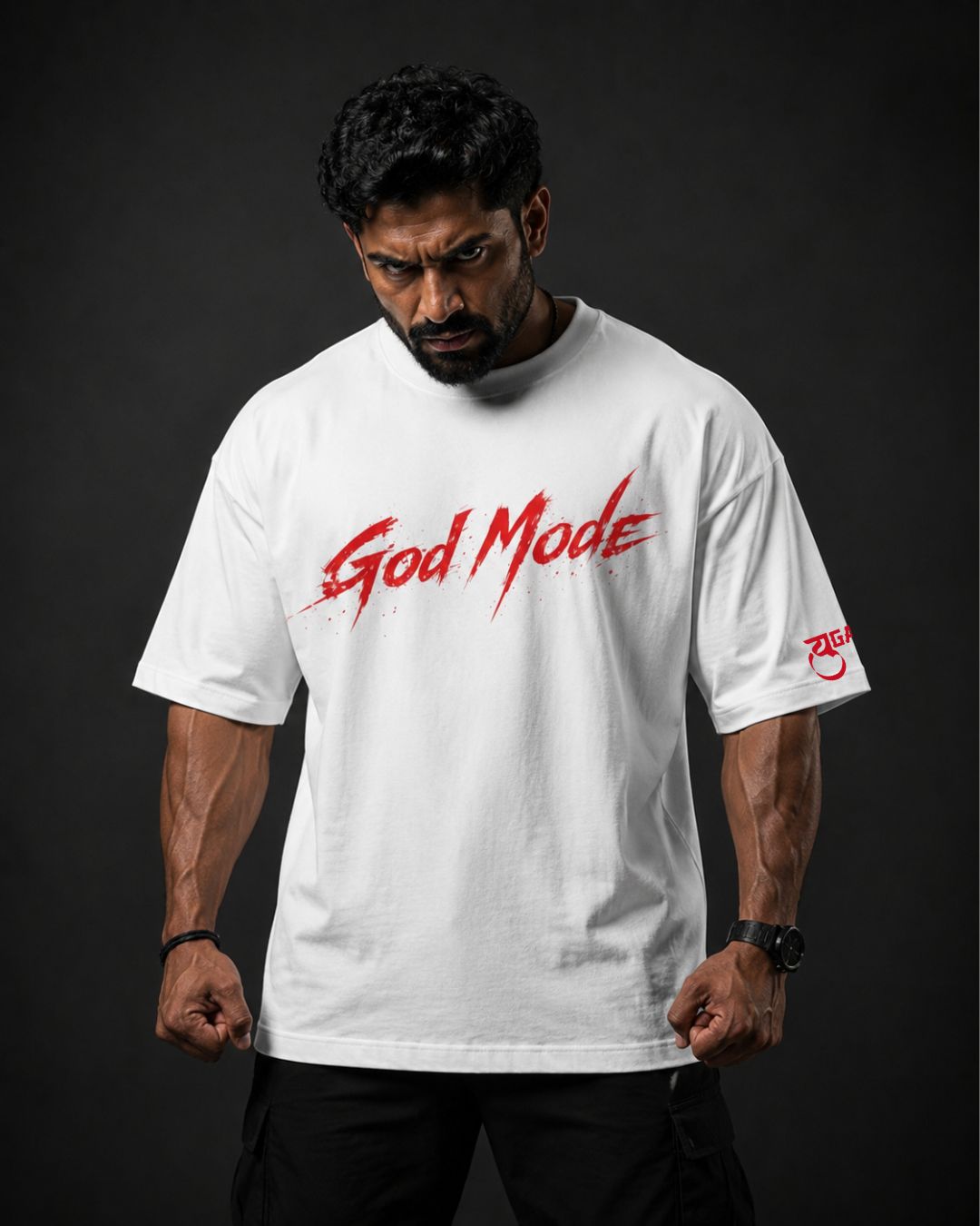 Karuppu God Mode Oversized T-Shirt – Divine Rage Edition
