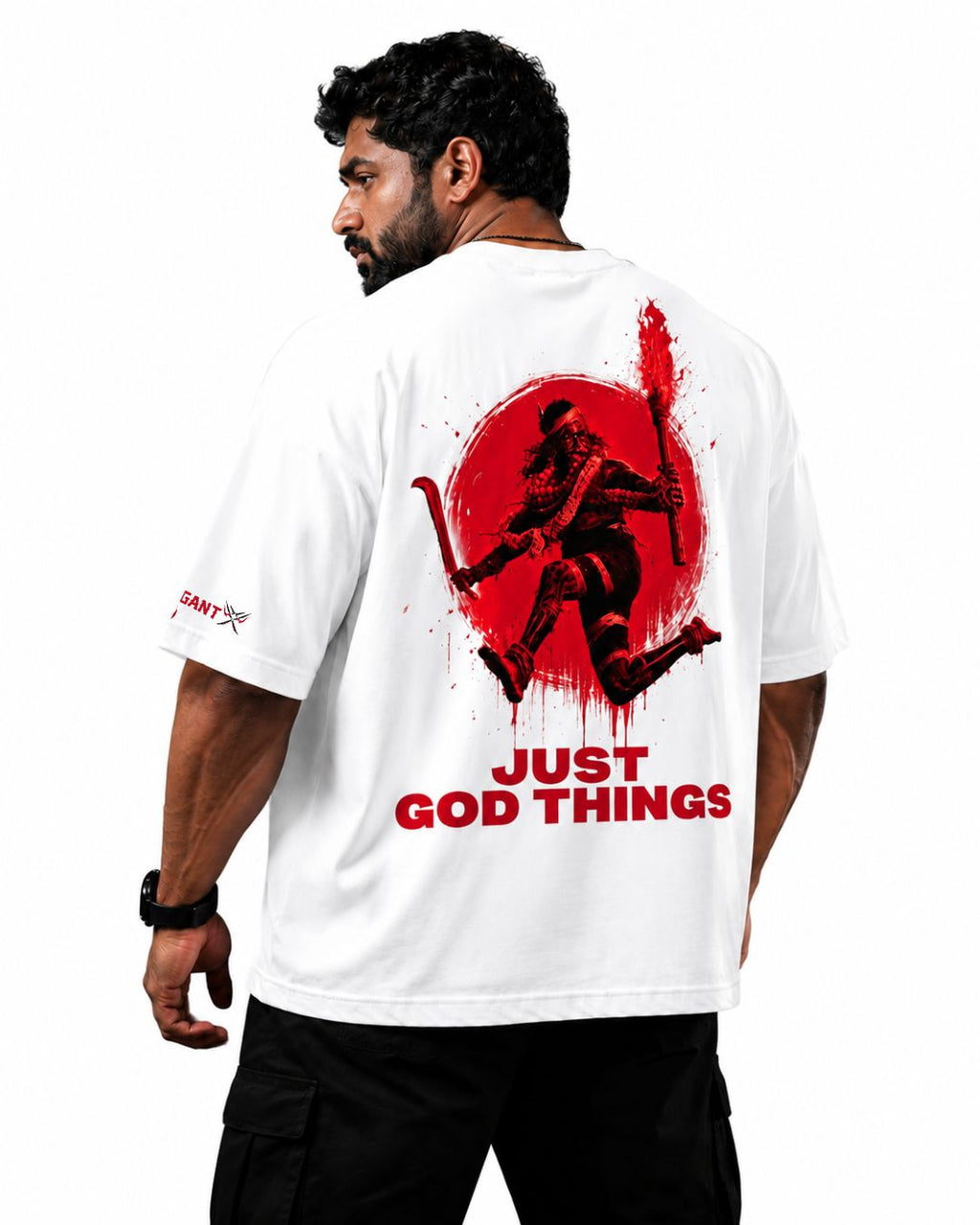 Karuppu God Mode Oversized T-Shirt – Divine Rage Edition