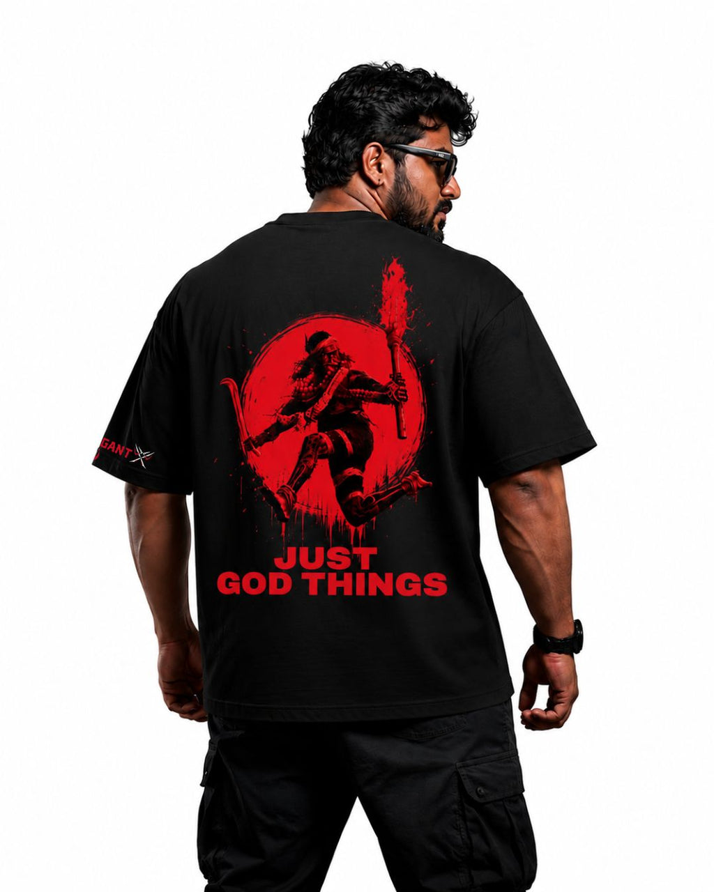 Karuppu God Mode Oversized T-Shirt – Divine Rage Edition
