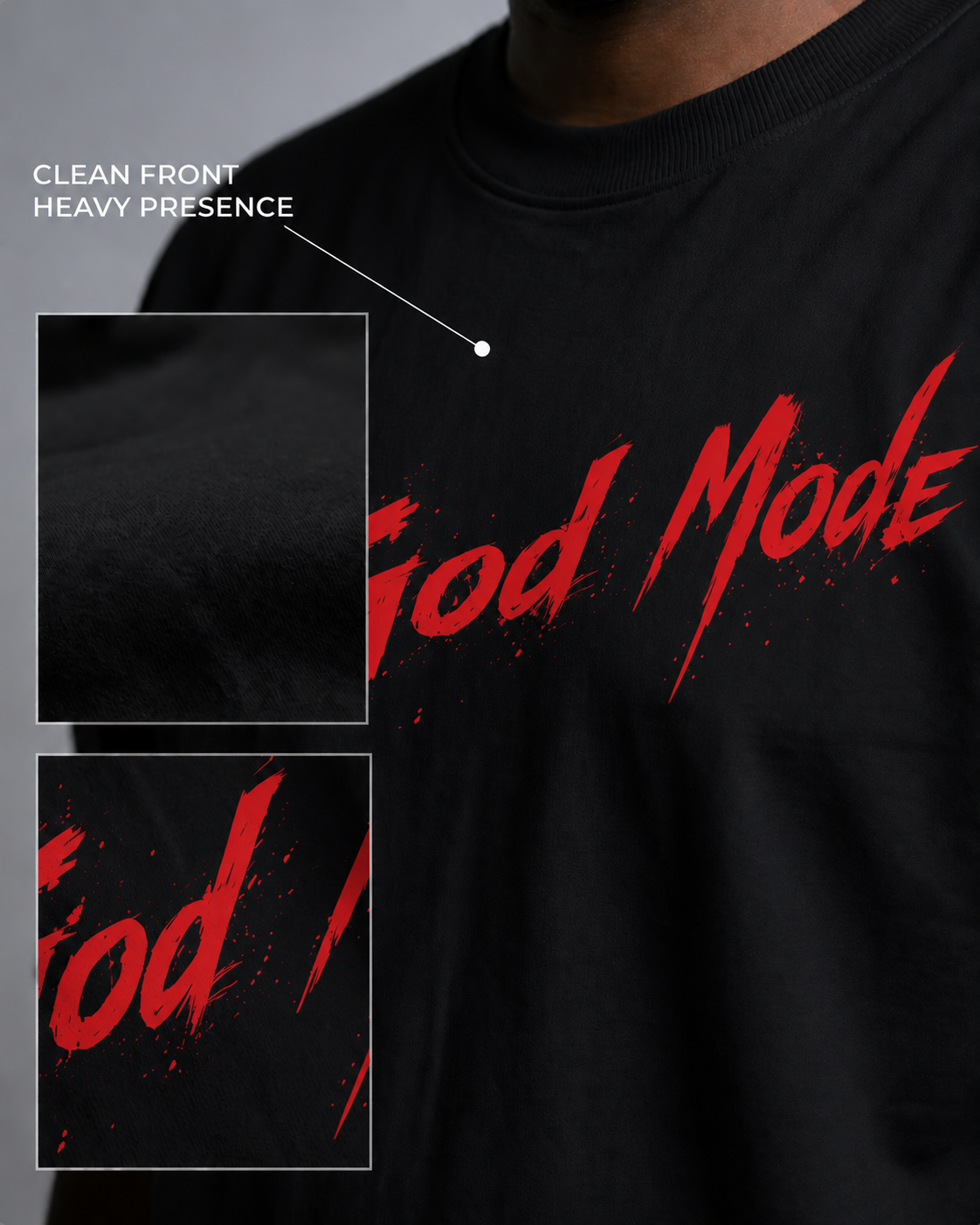 Karuppu God Mode Oversized T-Shirt – Divine Rage Edition