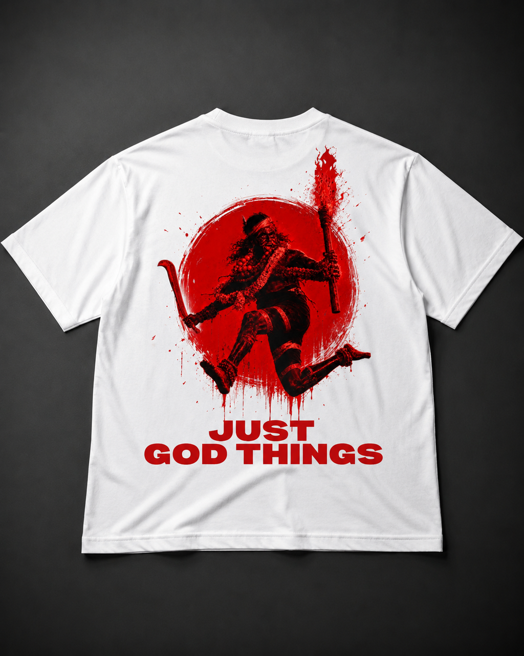 Karuppu God Mode Oversized T-Shirt – Divine Rage Edition